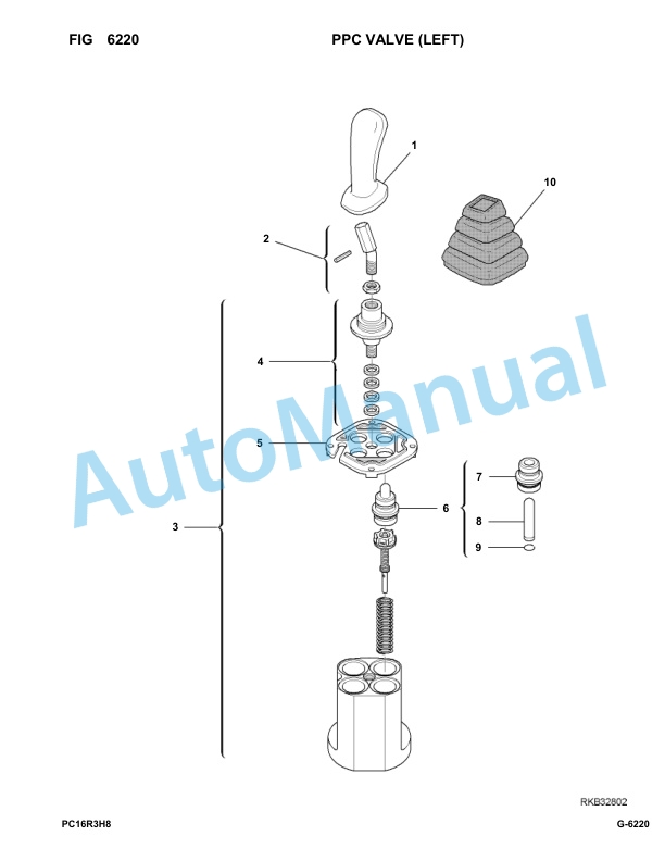 Komatsu PC16R-3 HS Hydraulic Excavator Parts Manual F80001-UP 4 Komatsu PC16R-3 HS Hydraulic Excavator Parts Manual F80001-UP-4