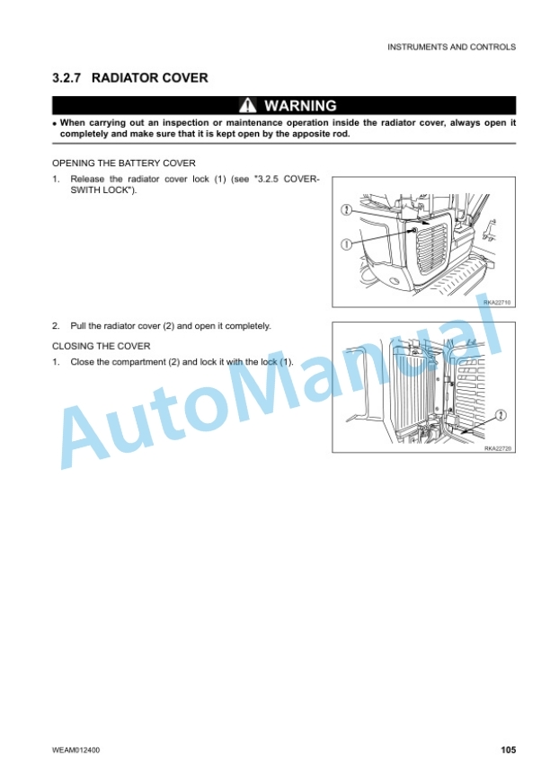 Komatsu PC16R-3, PC16R-3HS Hydraulic Excavator Operation and Maintenance Manual WEAM012400 3 Komatsu PC16R-3, PC16R-3HS Hydraulic Excavator Operation and Maintenance Manual WEAM012400 - Image 3