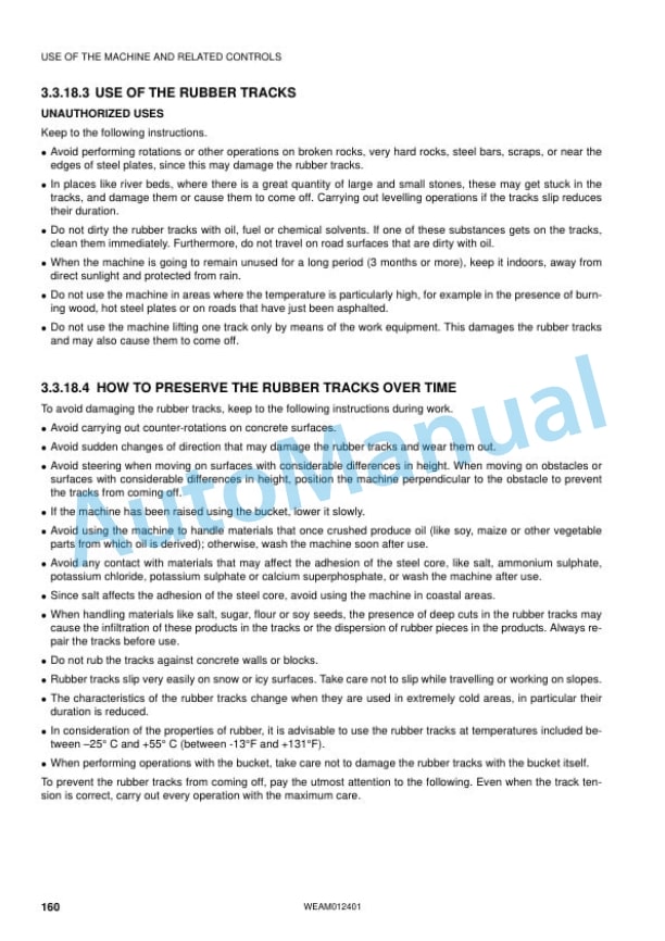 Komatsu PC16R-3, PC16R-3HS Hydraulic Excavator Operation and Maintenance Manual WEAM012401 4 Komatsu PC16R-3, PC16R-3HS Hydraulic Excavator Operation and Maintenance Manual WEAM012401 - Image 4