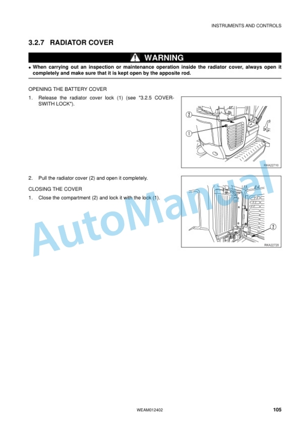 Komatsu PC16R-3, PC16R-3HS Hydraulic Excavator Operation and Maintenance Manual WEAM012402 3 Komatsu PC16R-3, PC16R-3HS Hydraulic Excavator Operation and Maintenance Manual WEAM012402 - Image 3