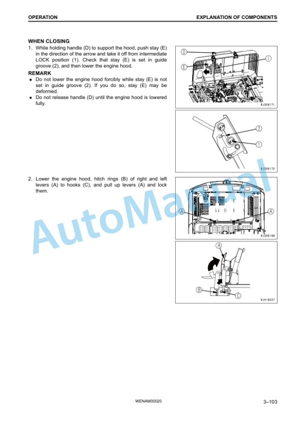 Komatsu PC170LC-10 Hydraulic Excavator Operation and Maintenance Manual WENAM00020 3 Komatsu PC170LC-10 Hydraulic Excavator Operation and Maintenance Manual WENAM00020 - Image 3