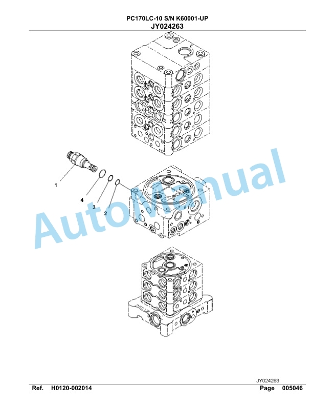 Komatsu PC170LC-10 Hydraulic Excavator Parts Manual PC00044U 2 Komatsu PC170LC-10 Hydraulic Excavator Parts Manual PC00044U-2