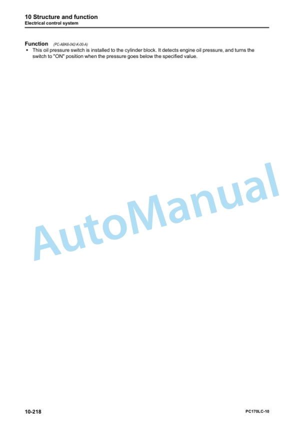 Komatsu PC170LC-10 Hydraulic Excavator Shop Manual SEN06367-08 2 Komatsu PC170LC-10 Hydraulic Excavator Shop Manual SEN06367-08 - Image 2
