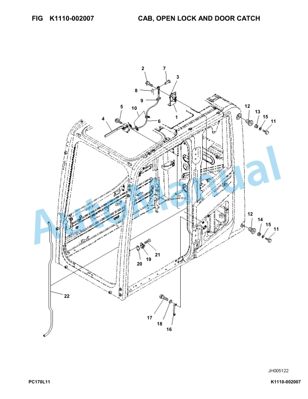 Komatsu PC170LC-11 Hydraulic Excavator Parts Manual F40001-UP 4 Komatsu PC170LC-11 Hydraulic Excavator Parts Manual F40001-UP-4