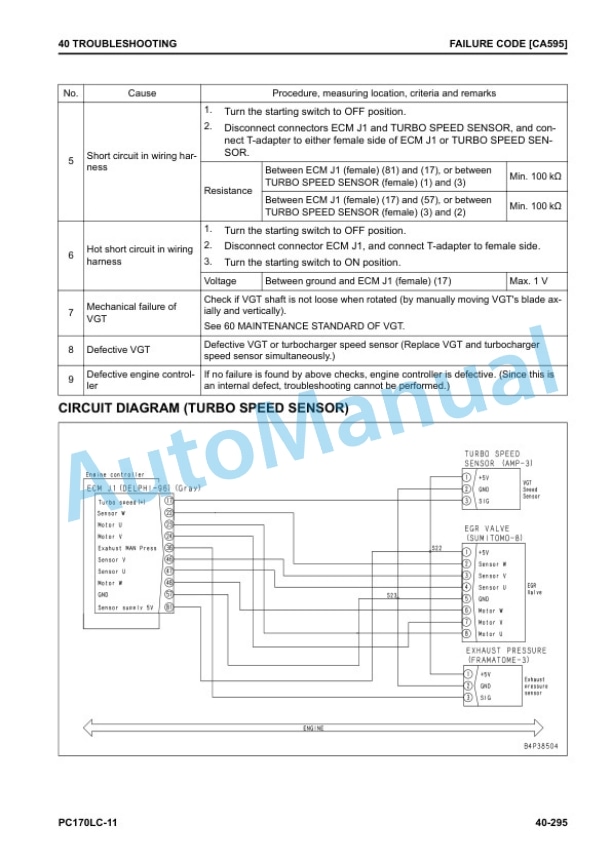 Komatsu PC170LC-11 Hydraulic Excavator Shop Manual SEN06607-17 3 Komatsu PC170LC-11 Hydraulic Excavator Shop Manual SEN06607-17 - Image 3