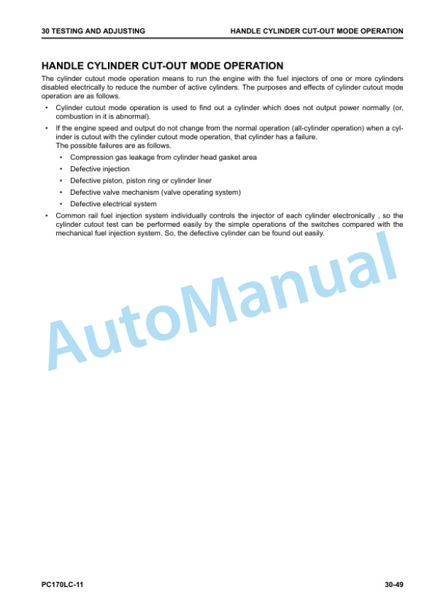 Komatsu PC170LC-11 Hydraulic Excavator Shop Manual SEN06735-01 2 Komatsu PC170LC-11 Hydraulic Excavator Shop Manual SEN06735-01 - Image 2