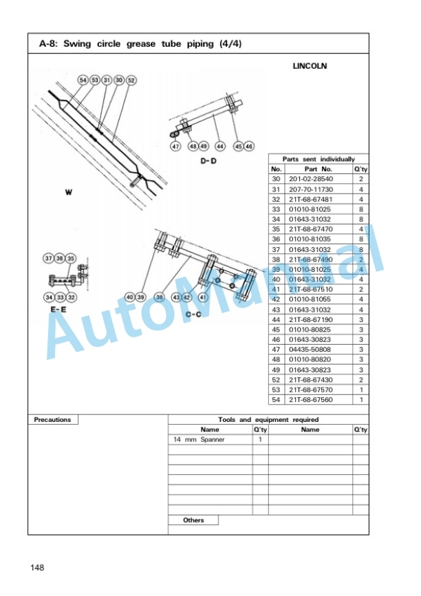 Komatsu PC1800-6 Hydraulic Excavator Field Assembly Instruction GEN00016-01 3 Komatsu PC1800-6 Hydraulic Excavator Field Assembly Instruction GEN00016-01 - Image 3