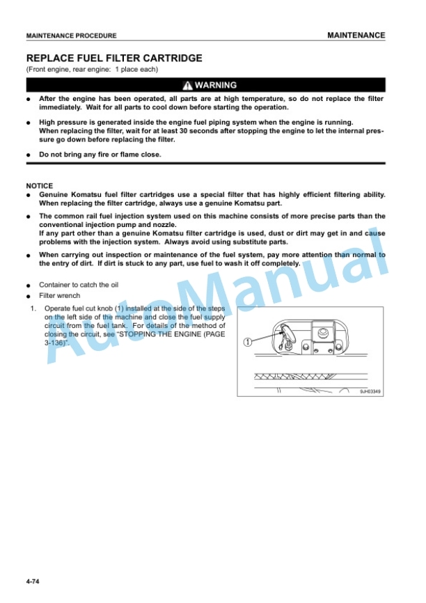 Komatsu PC1800-6 Hydraulic Excavator Operation and Maintenance Manual EEAM022200 5 Komatsu PC1800-6 Hydraulic Excavator Operation and Maintenance Manual EEAM022200 - Image 5