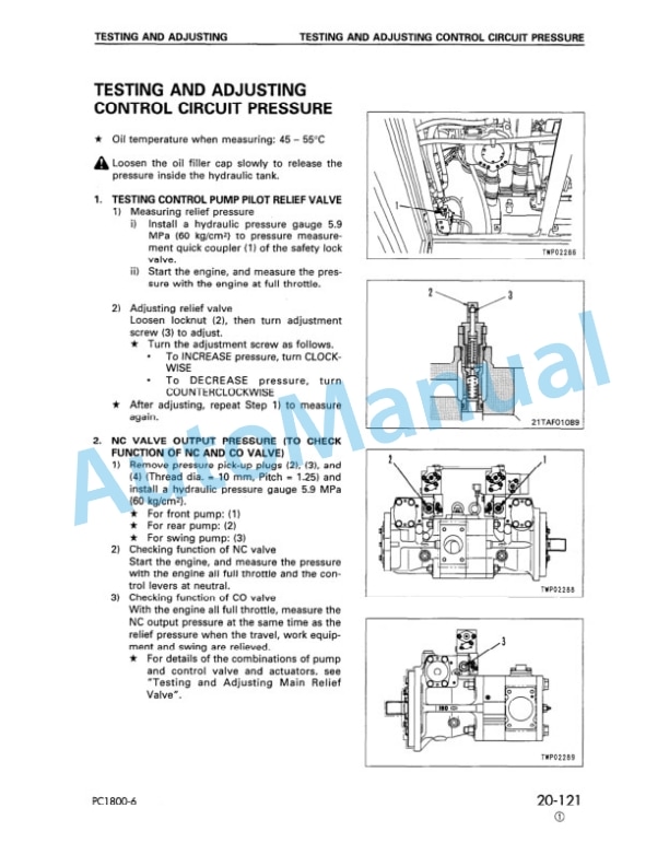 Komatsu PC1800-6 Hydraulic Excavator Shop Manual SEBM019105 3 Komatsu PC1800-6 Hydraulic Excavator Shop Manual SEBM019105 - Image 3