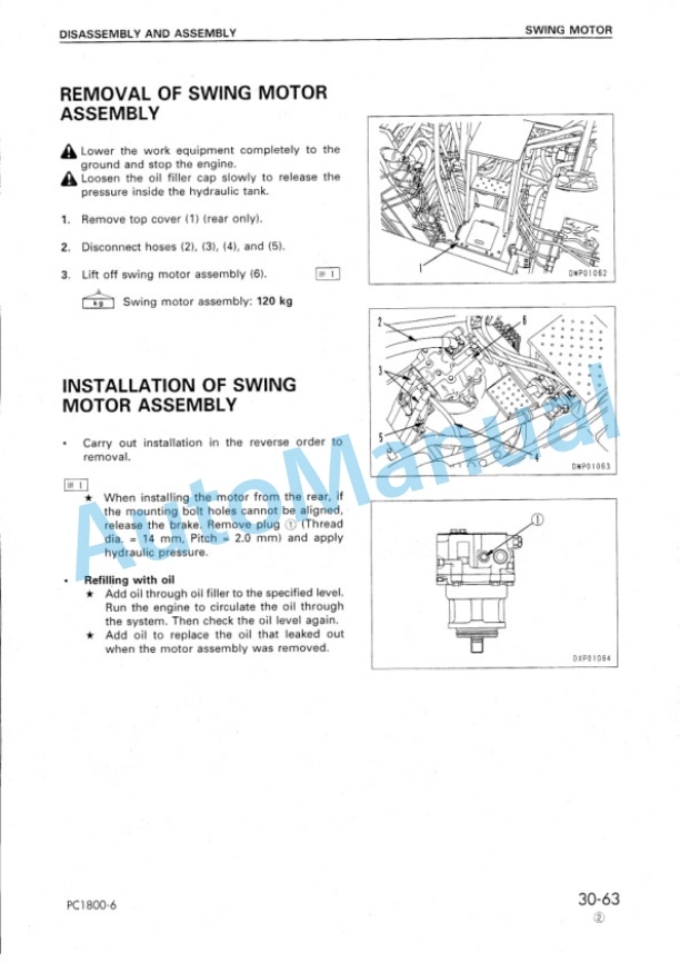 Komatsu PC1800-6 Hydraulic Excavator Shop Manual SEBM019105 5 Komatsu PC1800-6 Hydraulic Excavator Shop Manual SEBM019105 - Image 5