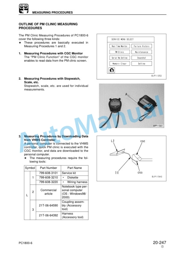 Komatsu PC1800-6 Hydraulic Excavator Shop Manual SEBM027708 3 Komatsu PC1800-6 Hydraulic Excavator Shop Manual SEBM027708 - Image 3