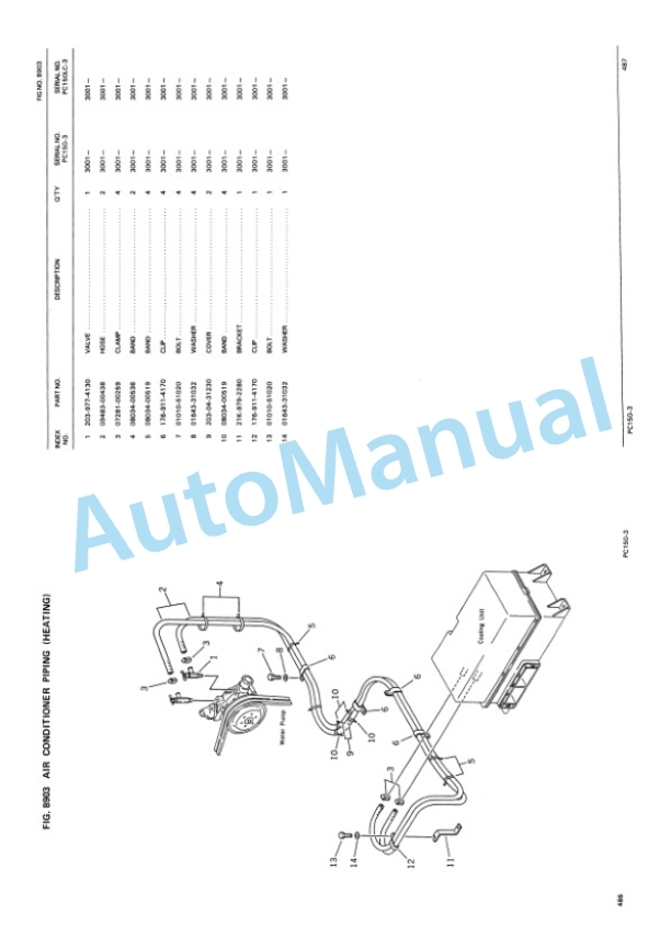 Komatsu PC180LC-3K, PC180LLC-3K, PC180NLC-3K Hydraulic Excavator Parts Manual PEPBK21P0301 5 Komatsu PC180LC-3K, PC180LLC-3K, PC180NLC-3K Hydraulic Excavator Parts Manual PEPBK21P0301-5
