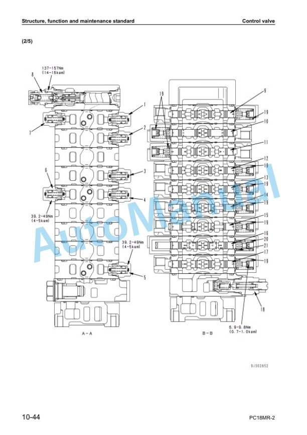 Komatsu PC18MR-2 Hydraulic Excavator Shop Manual SEBM038404 2 Komatsu PC18MR-2 Hydraulic Excavator Shop Manual SEBM038404 - Image 2
