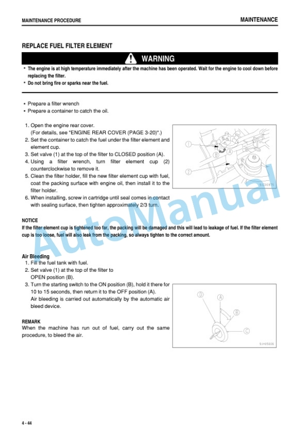 Komatsu PC18MR-3 Compact Hydraulic Excavator Operation and Maintenance Manual TEN00623-12-5
