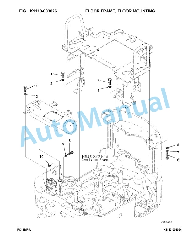 Komatsu PC18MR-5 Hydraulic Excavator Parts Manual 30001-up 4 Komatsu PC18MR-5 Hydraulic Excavator Parts Manual 30001-up-4