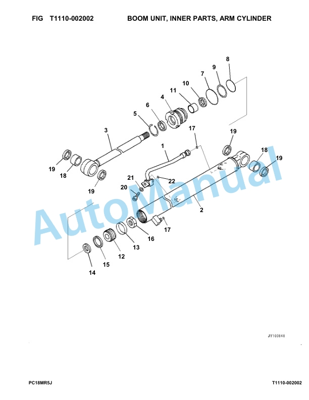 Komatsu PC18MR-5 Hydraulic Excavator Parts Manual 30001-up 5 Komatsu PC18MR-5 Hydraulic Excavator Parts Manual 30001-up-5