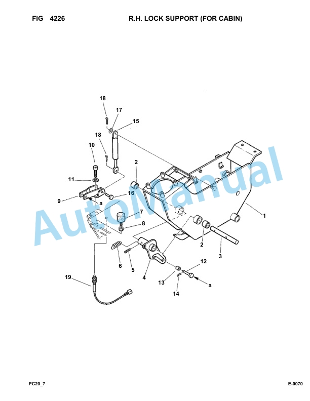 Komatsu PC20-7 Hydraulic Excavator Parts Manual F20001-Up 3 Komatsu PC20-7 Hydraulic Excavator Parts Manual F20001-Up-3