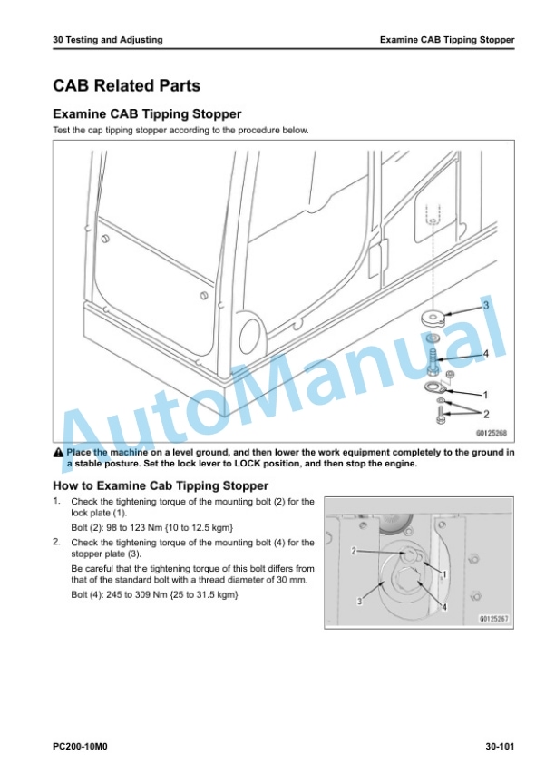 Komatsu PC200-10M0 Hydraulic Excavator Shop Manual SEN06867-08 2 Komatsu PC200-10M0 Hydraulic Excavator Shop Manual SEN06867-08 - Image 2