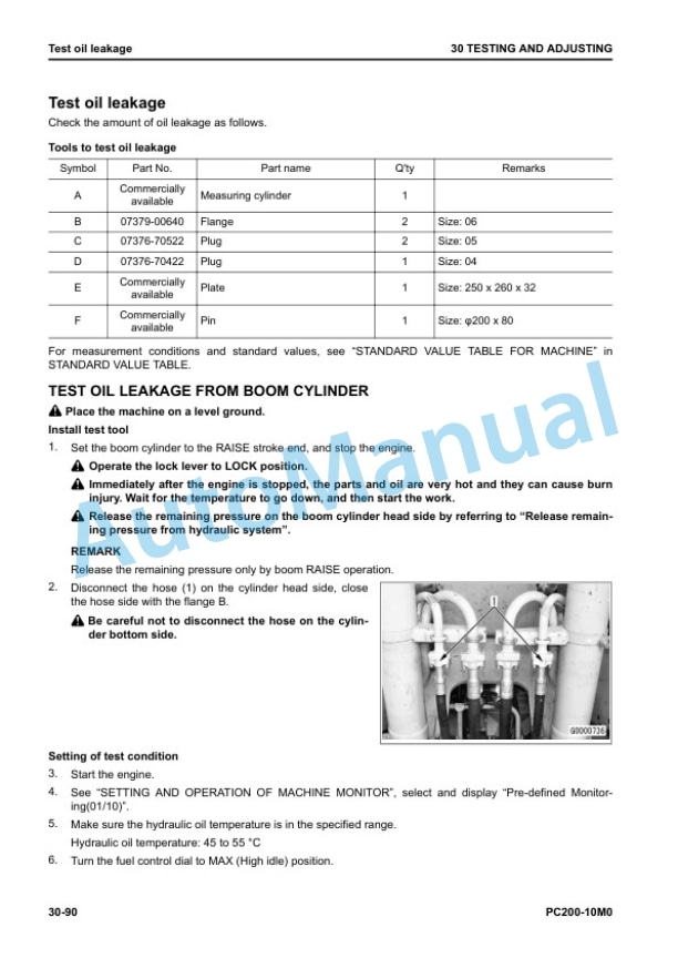 Komatsu PC200-10M0 Hydraulic Excavator Shop Manual SEN06867-C1 2 Komatsu PC200-10M0 Hydraulic Excavator Shop Manual SEN06867-C1 - Image 2