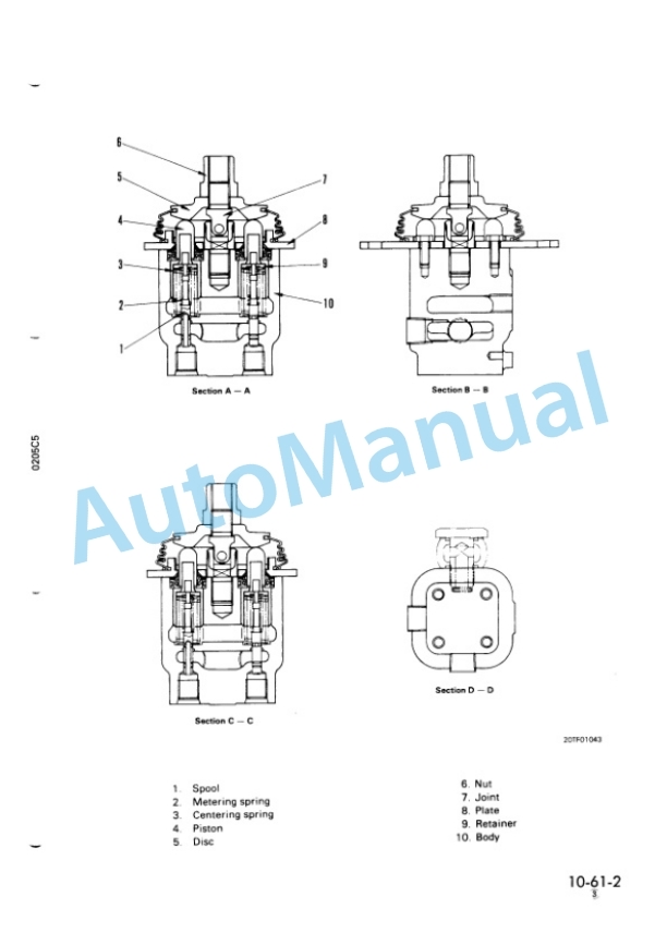 Komatsu PC200-5 Custom, PC220-5 Custom Hydraulic Excavator Shop Manual SEBM0205C503 2 Komatsu PC200-5 Custom, PC220-5 Custom Hydraulic Excavator Shop Manual SEBM0205C503 - Image 2
