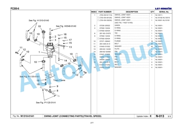 Komatsu PC200-6 Parts Manual KIPLINDPRBA0014 4 Komatsu PC200-6 Parts Manual KIPLINDPRBA0014 - Image 4