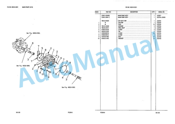 Komatsu PC200-6 Parts Manual LEPBP20601 3 Komatsu PC200-6 Parts Manual LEPBP20601-3