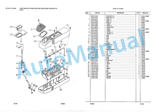 Komatsu PC200-6 Parts Manual LEPBP20601 4 Komatsu PC200-6 Parts Manual LEPBP20601-4