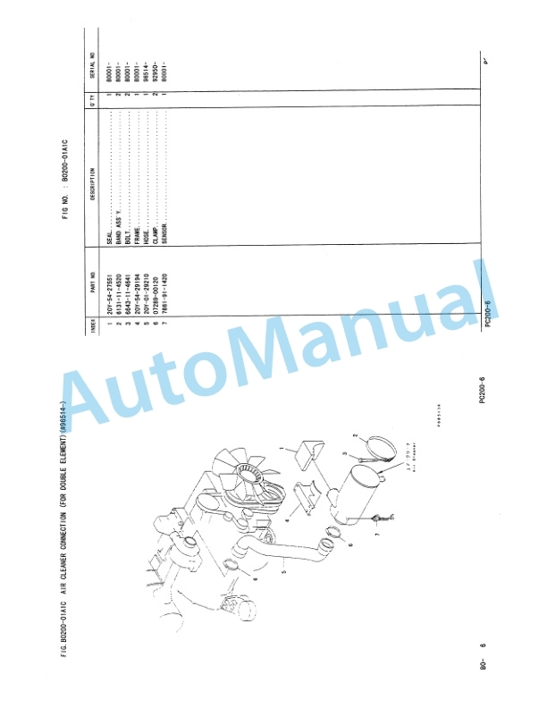Komatsu PC200-6, PC200LC-6 Hydraulic Excavator Parts Manual PEPB008408T 2 Komatsu PC200-6, PC200LC-6 Hydraulic Excavator Parts Manual PEPB008408T-2