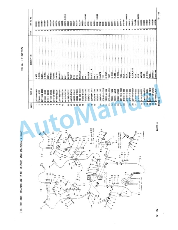 Komatsu PC200-6, PC200LC-6 Hydraulic Excavator Parts Manual PEPB008408T 4 Komatsu PC200-6, PC200LC-6 Hydraulic Excavator Parts Manual PEPB008408T-4