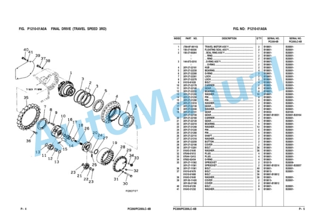 Komatsu PC200-6B, PC200LC-6B Parts Manual KEPB003001 4 Komatsu PC200-6B, PC200LC-6B Parts Manual KEPB003001-4