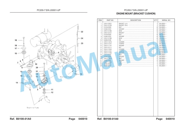 Komatsu PC200-7 Parts Manual 2 Komatsu PC200-7 Parts Manual-2