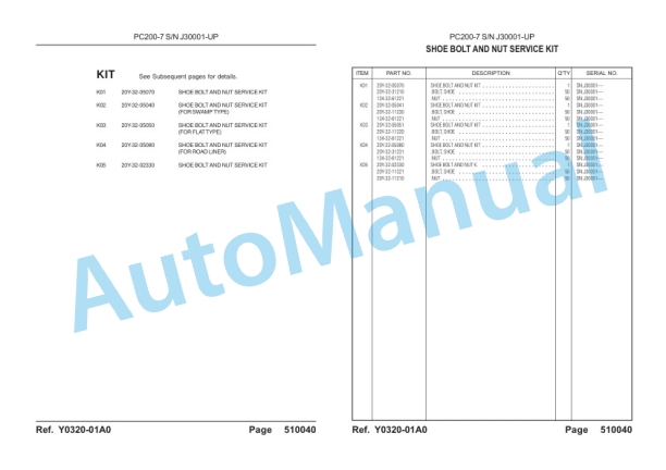 Komatsu PC200-7 Parts Manual 5 Komatsu PC200-7 Parts Manual-5