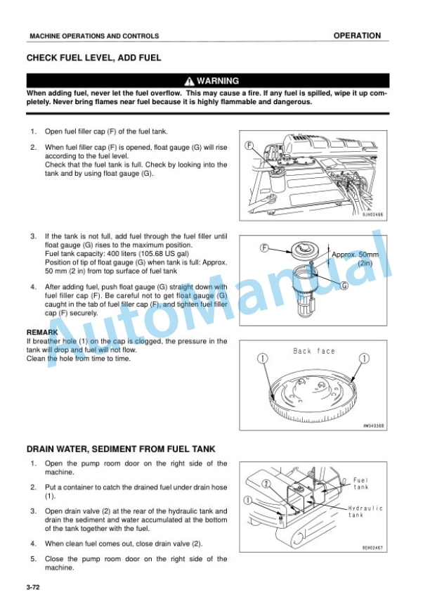 Komatsu PC200-7, PC200LC-7, PC210-7, PC210LC-7, PC220-7, PC220LC-7 Galeo Hydraulic Excavator Operation and Maintenance Manual YEAM200600 3 Komatsu PC200-7, PC200LC-7, PC210-7, PC210LC-7, PC220-7, PC220LC-7 Galeo Hydraulic Excavator Operation and Maintenance Manual YEAM200600 - Image 3