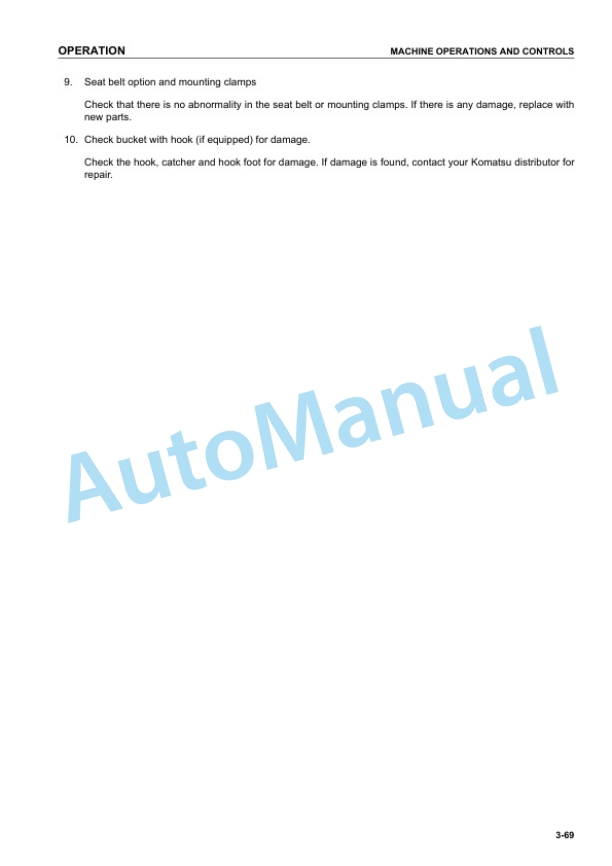 Komatsu PC200-7, PC200LC-7, PC220-7, PC220LC-7 Galeo Hydraulic Excavator Operation and Maintenance Manual SEAM040900P 3 Komatsu PC200-7, PC200LC-7, PC220-7, PC220LC-7 Galeo Hydraulic Excavator Operation and Maintenance Manual SEAM040900P - Image 3