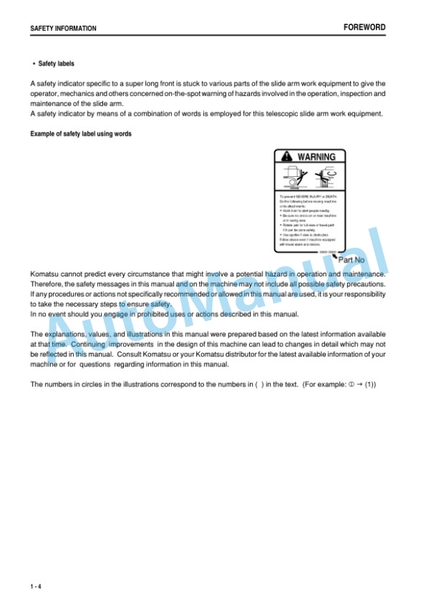 Komatsu PC200-7, PC200LC-7, PC220-7, PC220LC-7 Hydraulic Excavator Operation and Maintenance Manual PEN00325-00 2 Komatsu PC200-7, PC200LC-7, PC220-7, PC220LC-7 Hydraulic Excavator Operation and Maintenance Manual PEN00325-00 - Image 2