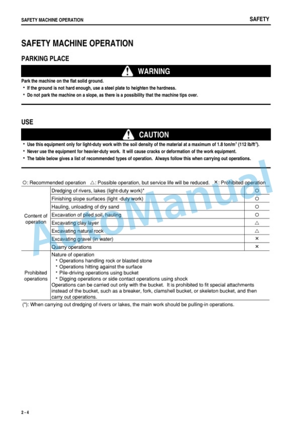 Komatsu PC200-7, PC200LC-7, PC220-7, PC220LC-7 Hydraulic Excavator Operation and Maintenance Manual PEN00325-00 3 Komatsu PC200-7, PC200LC-7, PC220-7, PC220LC-7 Hydraulic Excavator Operation and Maintenance Manual PEN00325-00 - Image 3