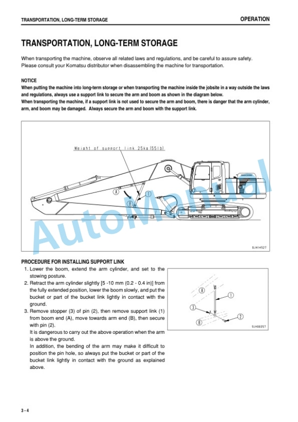 Komatsu PC200-7, PC200LC-7, PC220-7, PC220LC-7 Hydraulic Excavator Operation and Maintenance Manual PEN00325-00 4 Komatsu PC200-7, PC200LC-7, PC220-7, PC220LC-7 Hydraulic Excavator Operation and Maintenance Manual PEN00325-00 - Image 4