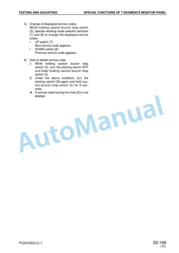 Komatsu PC200-7, PC200LC-7, PC220-7, PC220LC-7 Hydraulic Excavator Shop Manual SEBM024319 3 Komatsu PC200-7, PC200LC-7, PC220-7, PC220LC-7 Hydraulic Excavator Shop Manual SEBM024319 - Image 3