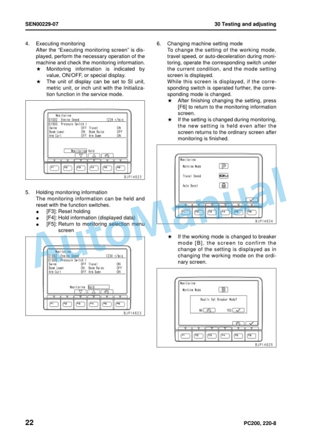 Komatsu PC200-8, PC200LC-8, PC220-8, PC220LC-8 Hydraulic Excavator Shop Manual SEN00084-20 3 Komatsu PC200-8, PC200LC-8, PC220-8, PC220LC-8 Hydraulic Excavator Shop Manual SEN00084-20 - Image 3