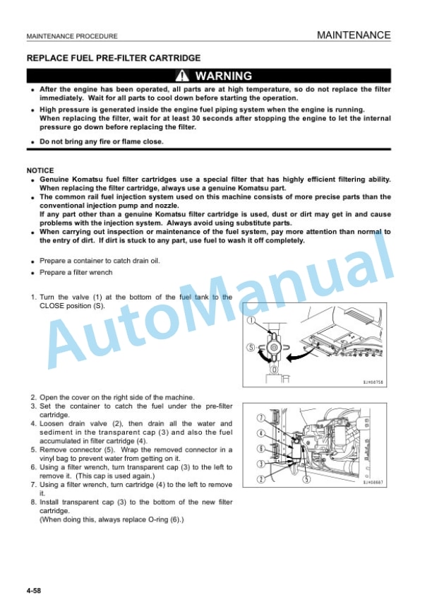 Komatsu PC200-8, PC200LC-8, PC240LC-8 Hydraulic Excavator Operation and Maintenance Manual KEAM042800 5 Komatsu PC200-8, PC200LC-8, PC240LC-8 Hydraulic Excavator Operation and Maintenance Manual KEAM042800 - Image 5