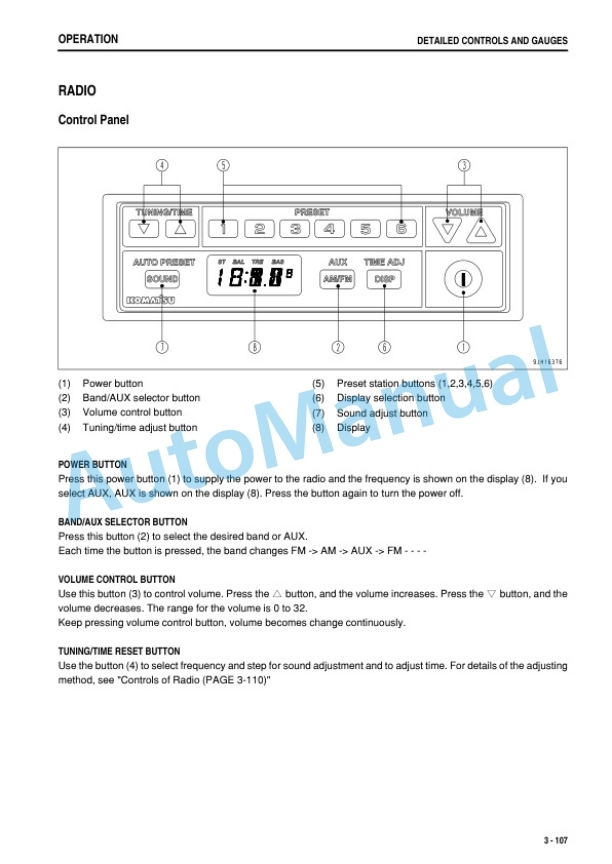 Komatsu PC200-8M0, PC200LC-8M0 For Panama Spec Hydraulic Excavator Operation and Maintenance Manual PEN00830C0-03 3 Komatsu PC200-8M0, PC200LC-8M0 For Panama Spec Hydraulic Excavator Operation and Maintenance Manual PEN00830C0-03 - Image 3