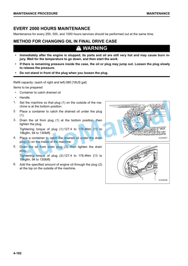 Komatsu PC2000-11 Hydraulic Excavator Operation and Maintenance Manual TEN00826-10 5 Komatsu PC2000-11 Hydraulic Excavator Operation and Maintenance Manual TEN00826-10 - Image 5