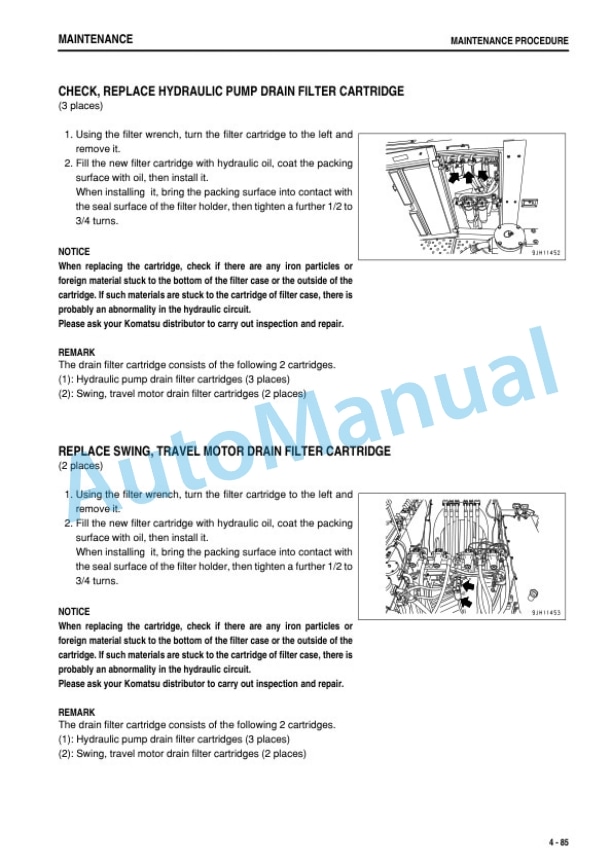 Komatsu PC2000-8 Hydraulic Excavator Operation and Maintenance Manual TEN00430-06 5 Komatsu PC2000-8 Hydraulic Excavator Operation and Maintenance Manual TEN00430-06 - Image 5