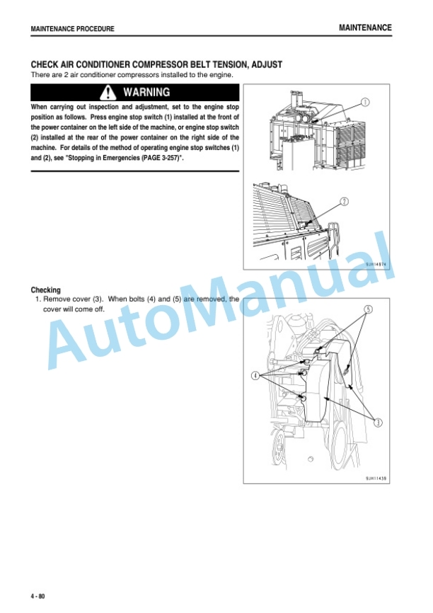 Komatsu PC2000-8 Hydraulic Excavator Operation and Maintenance Manual TEN01087-01-5
