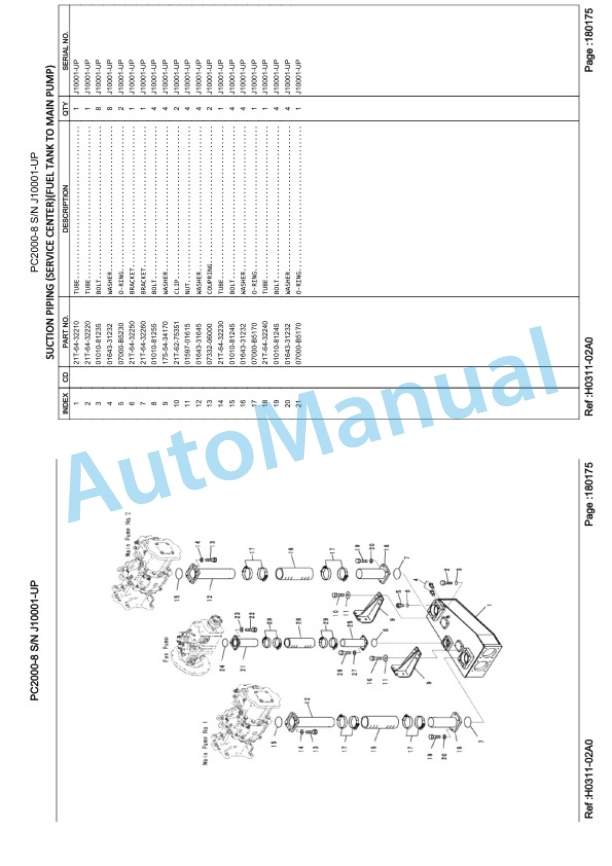 Komatsu PC2000-8 Hydraulic Excavator Parts Manual LEPBP2M801-3