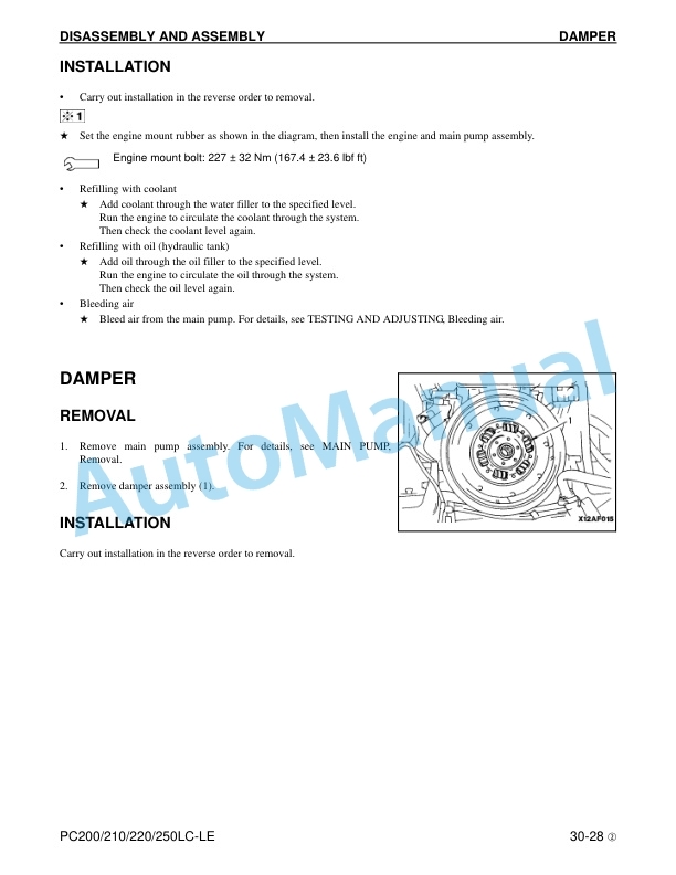 Komatsu PC200LC-6LE, PC210LC-6LE, PC220LC-6LE, PC250LC-6LE Hydraulic Excavator Shop Manual CEBM001002 5 Komatsu PC200LC-6LE, PC210LC-6LE, PC220LC-6LE, PC250LC-6LE Hydraulic Excavator Shop Manual CEBM001002 - Image 5