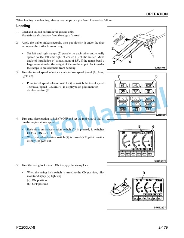 Komatsu PC200LC-8 Hydraulic Excavator Operation and Maintenance Manual CEAM025700 4 Komatsu PC200LC-8 Hydraulic Excavator Operation and Maintenance Manual CEAM025700 - Image 4