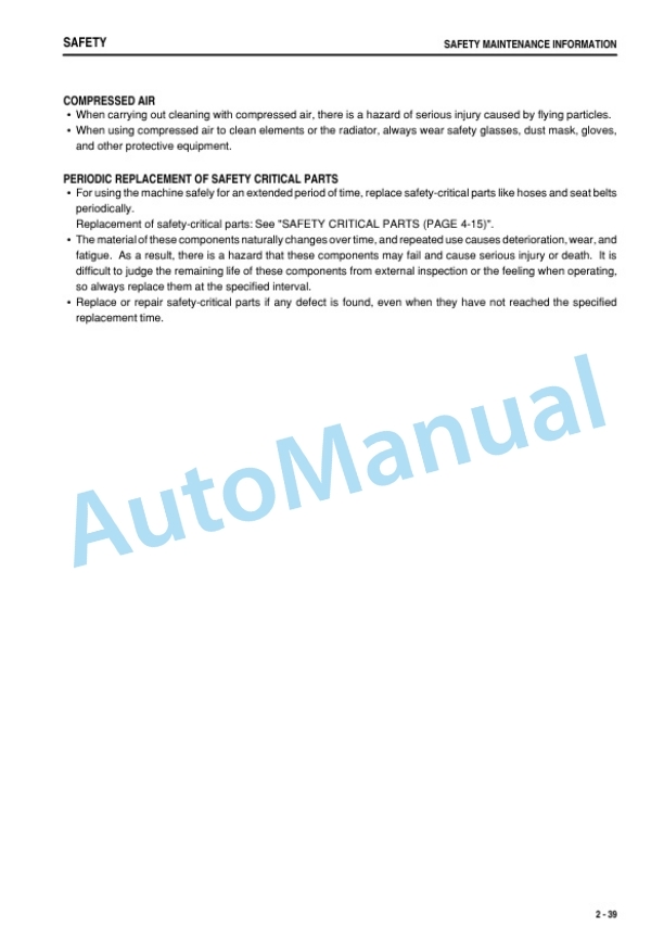 Komatsu PC20MR-3 Hydraulic Excavator Operation and Maintenance Manual TEN00624-00 2 Komatsu PC20MR-3 Hydraulic Excavator Operation and Maintenance Manual TEN00624-00 - Image 2