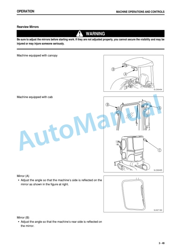 Komatsu PC20MR-3 Hydraulic Excavator Operation and Maintenance Manual TEN00624-00 3 Komatsu PC20MR-3 Hydraulic Excavator Operation and Maintenance Manual TEN00624-00 - Image 3