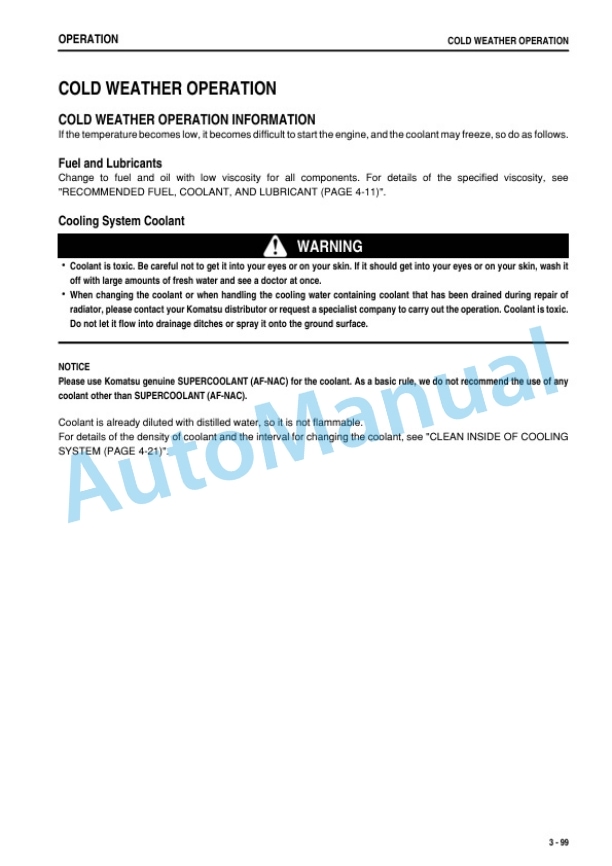 Komatsu PC20MR-3 Hydraulic Excavator Operation and Maintenance Manual TEN00624-00 4 Komatsu PC20MR-3 Hydraulic Excavator Operation and Maintenance Manual TEN00624-00 - Image 4